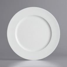 13" White Round Plastic Charger Plate