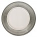  13" Round Silver Rim Plastic Charger Plate