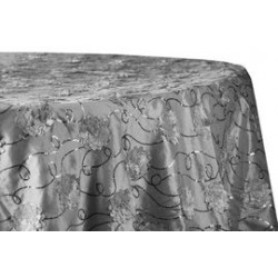 Flower Sequin Tablecloth 132