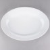 White China 16" Oval Platter