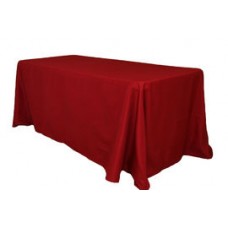 Polyester 90"x156" Rectangular Tablecloth Apple Red