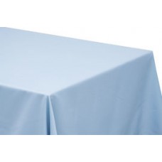 Polyester 90"x156" Rectangular Tablecloth Baby Blue