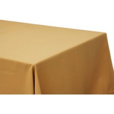 Polyester 90"x156" Rectangular Tablecloth Gold