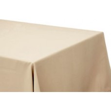Polyester 90"x156" Rectangular Tablecloth Nude
