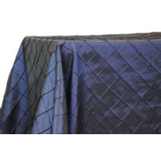 Pintuck 90x156" rectangular Tablecloth Navy Blue