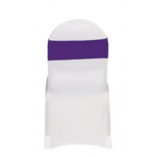 Spandex Chair Sashes Purple