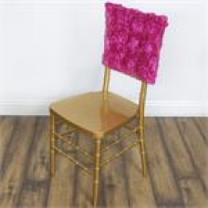 Rossette Chair Caps Fuchsia