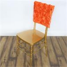 Rossette Chair Caps Orange