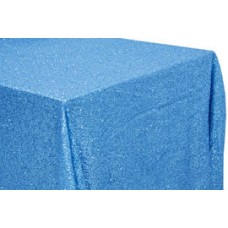 Sequin 90"x132" Rectangular Tablecloth Aqua Blue