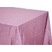 Sequin 90"x132" Rectangular Tablecloth Pink