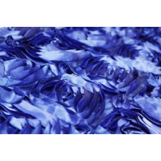Rossette 132" Round Tablecloth Royal Blue