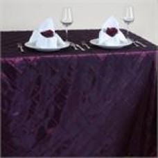 Pintuck 90x156" rectangular Tablecloth Burgundy