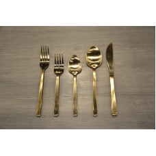 Brushed Gold Flatware Dinner Fork
