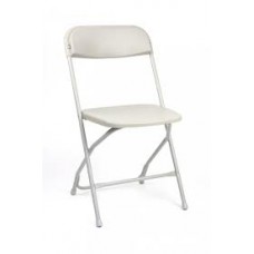 White Poly Folding Chair 